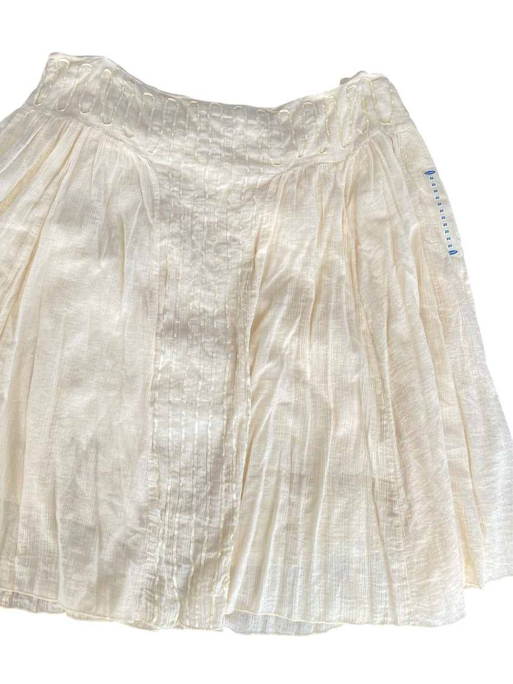 NWT Cream Flowy Fairycore vintage Skirt Midi